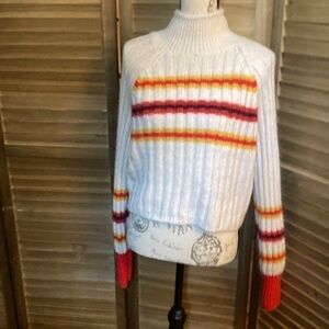 BDG  cozy striped cropped sweater size small great condition oversized